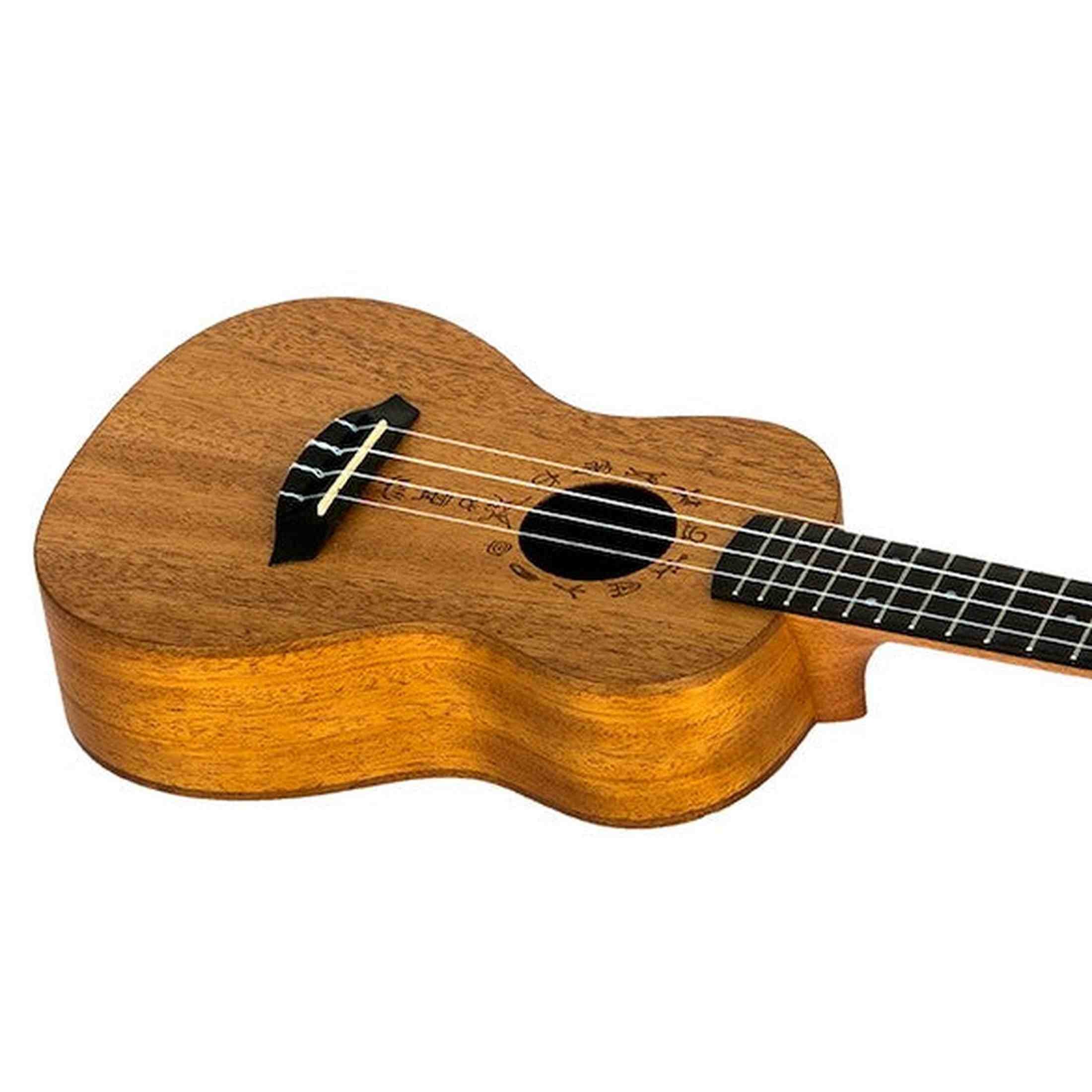 Flight DUS371 MAH Soprano Ukulele met Mahogany Body, Walnut Toets en Aquila Nylon Snaren