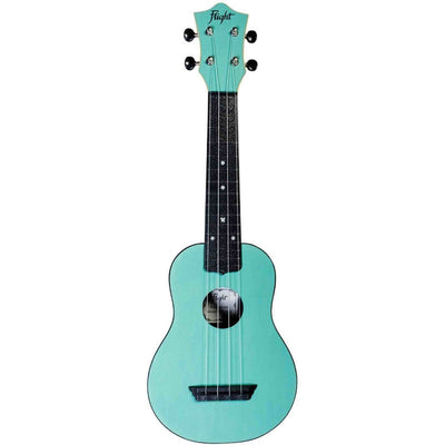 Flight TUS-35 LB Soprano Ukulele Lichtblauw met Linden Top, ABS Body en Aquila Snaren