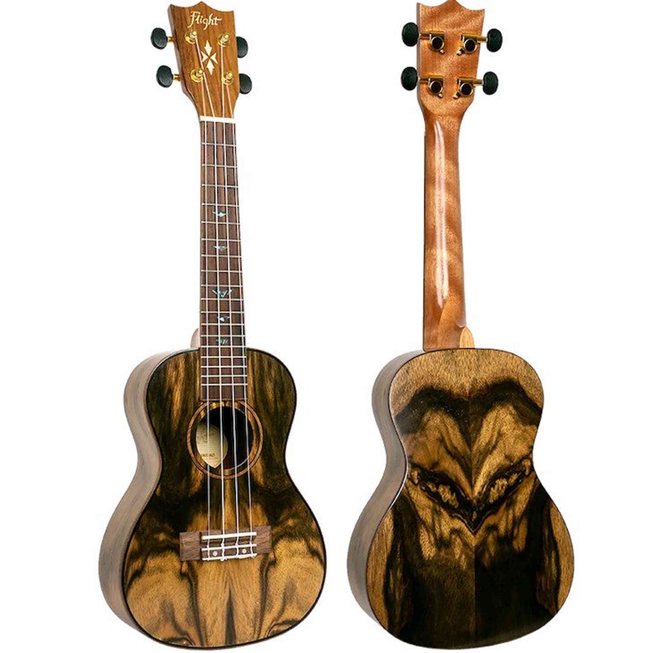 Flight DUC430 DAO Concert Ukulele met Dao Body, Bone Topkam en Aquila Super Nylgut Snaren