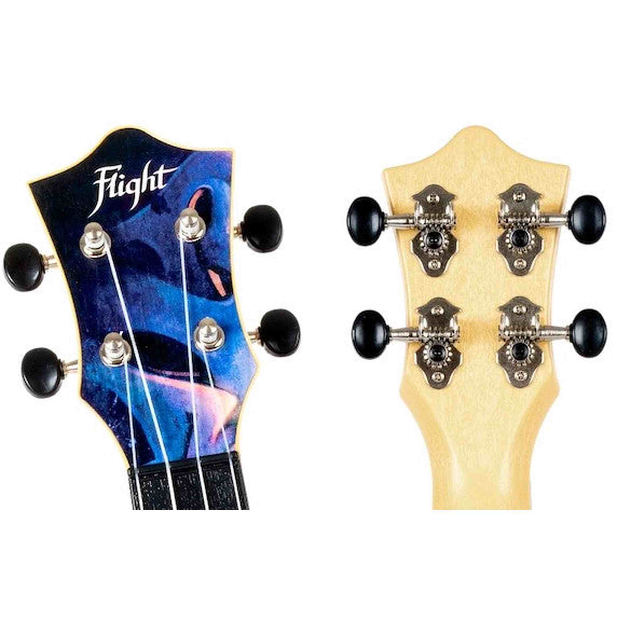 Flight TUS-40 GRAFFITI Soprano Ukulele met Linden Top, ABS Body en Aquila Snaren