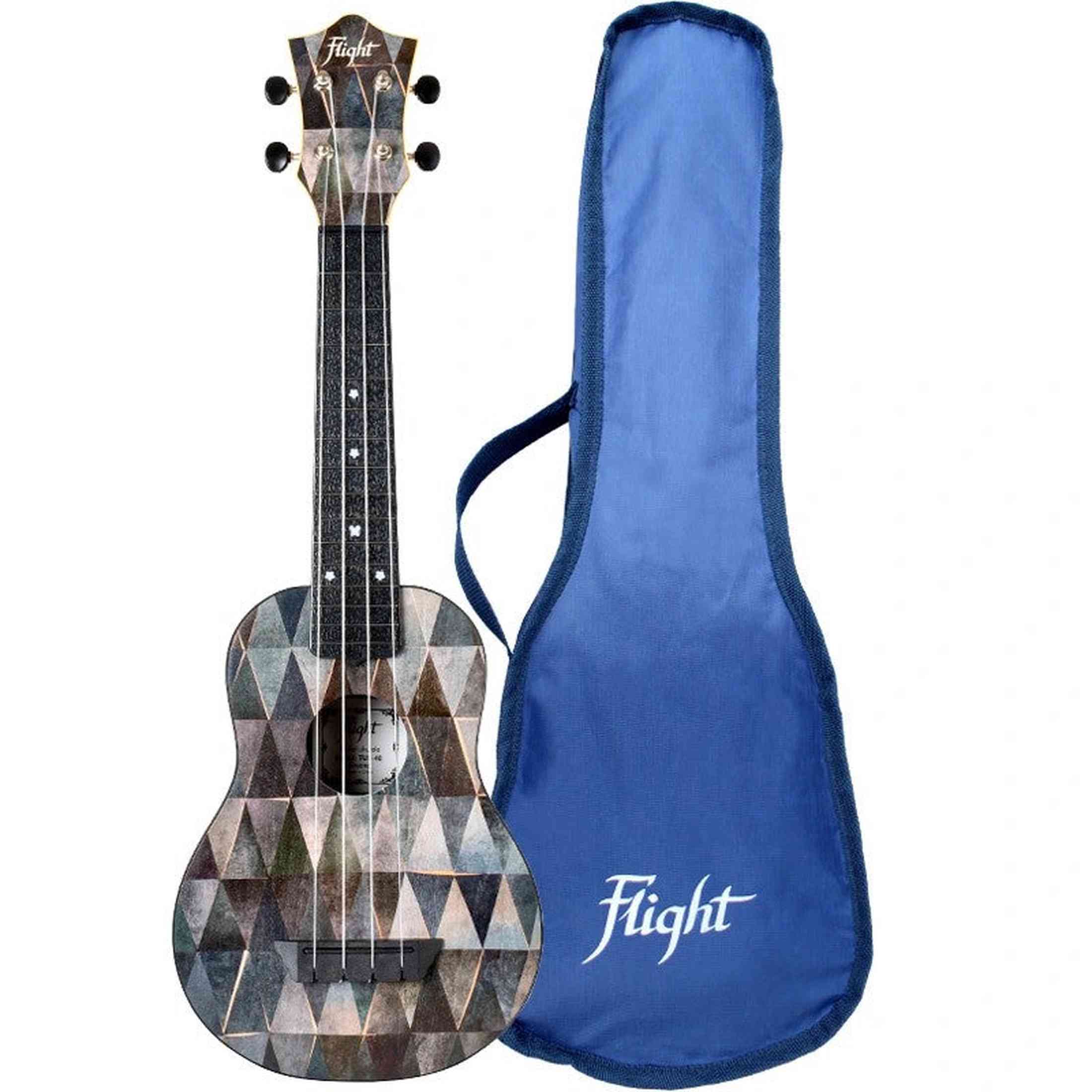 Flight TUS-40 ARCANA Soprano Ukulele met Linden Top, ABS Body en Aquila Snaren