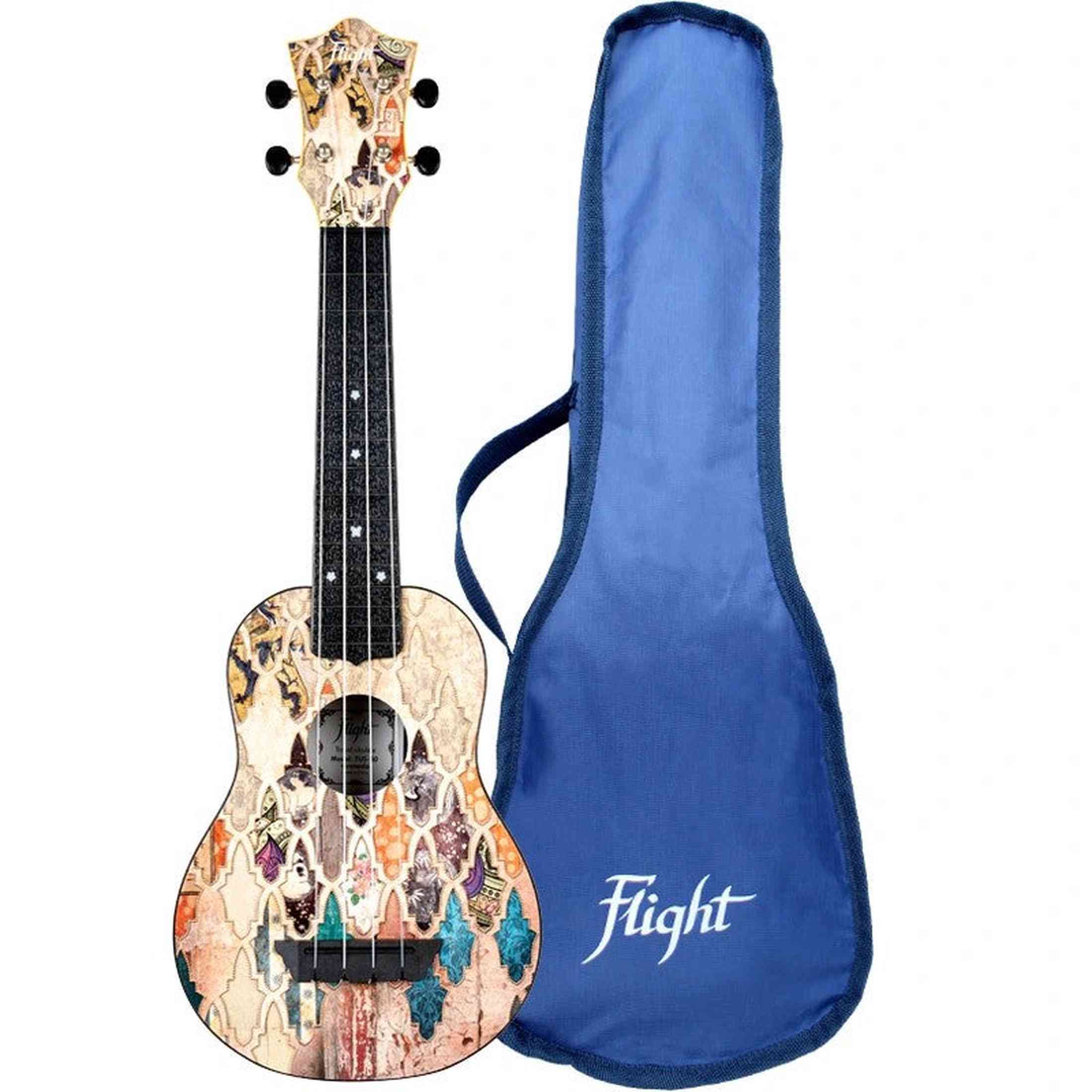 Flight TUS-40 GRANADA Soprano Ukulele met Linden Top, ABS Body en Aquila Snaren