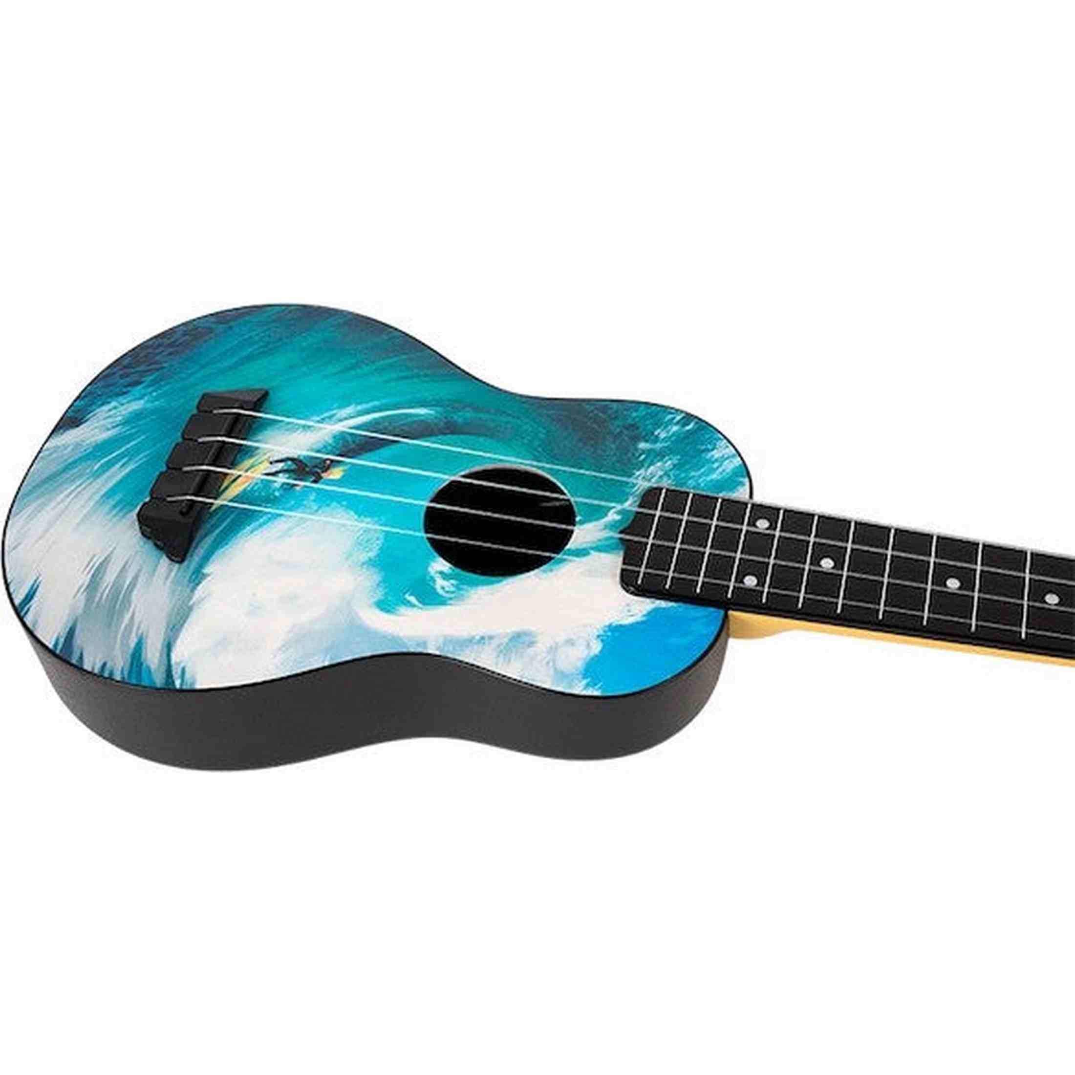 Flight TUS-25 SURF Soprano Ukulele met Linden Top, ABS Body en Aquila Snaren