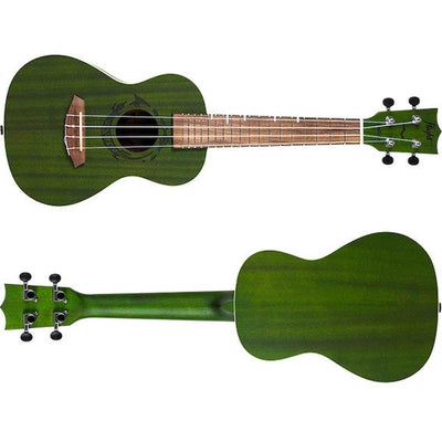 Flight DUC380 Jade Concert Ukulele met Mahogany Body, Bone Topkam en Aquila Nylgut Snaren