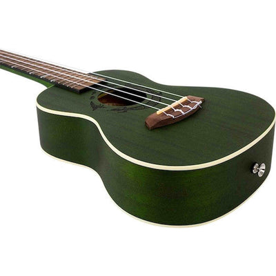 Flight DUC380 Jade Concert Ukulele met Mahogany Body, Bone Topkam en Aquila Nylgut Snaren