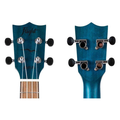 Flight DUC380 Topaz Concert Ukulele met Mahogany Body, Bone Topkam en Aquila Nylgut Snaren