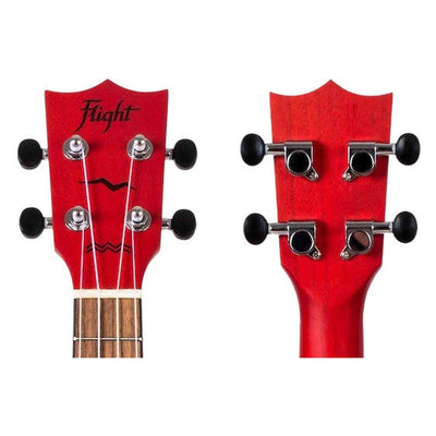 Flight DUC380 Coral Concert Ukulele met Mahogany Body, Bone Topkam en Aquila Nylgut Snaren