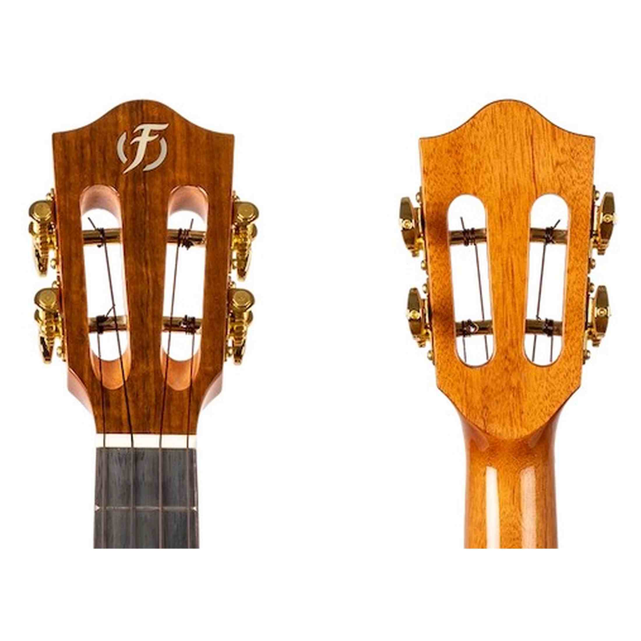 Flight Diana CE Elektrisch-Akoestische Concert Ukulele met Solid Cedar Top, Walnut Body en Double B1U Pickup
