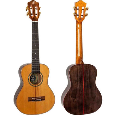 Flight Diana TE Elektrisch-Akoestische Tenor Ukulele met Solid Cedar Top, Walnut Body en Double B1U Pickup