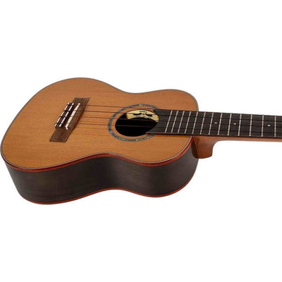 Flight Diana TE Elektrisch-Akoestische Tenor Ukulele met Solid Cedar Top, Walnut Body en Double B1U Pickup