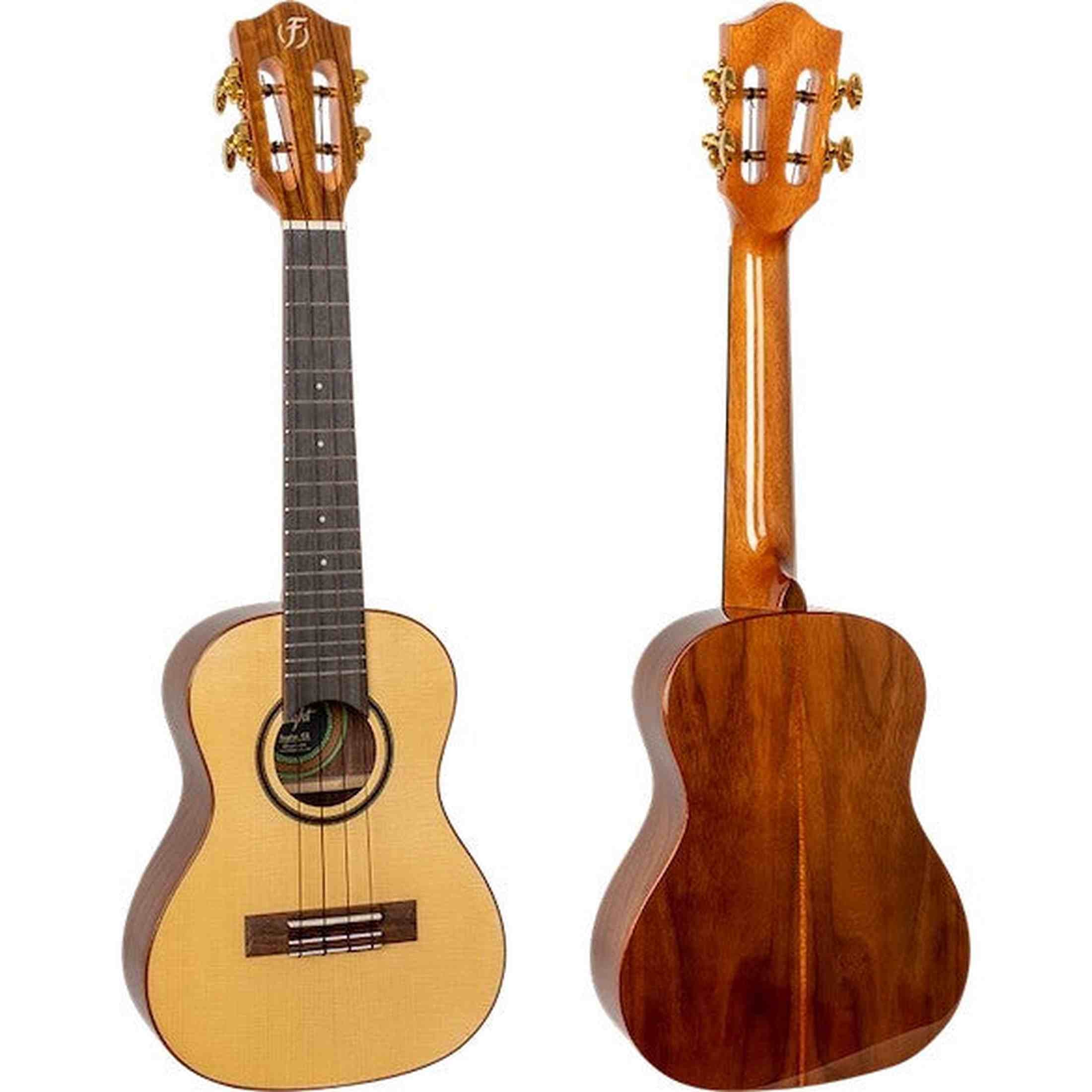 Flight Sophia TE Elektrisch-Akoestische Tenor Ukulele met Solid Spruce Top, Walnut Body en Double B1U Pickup