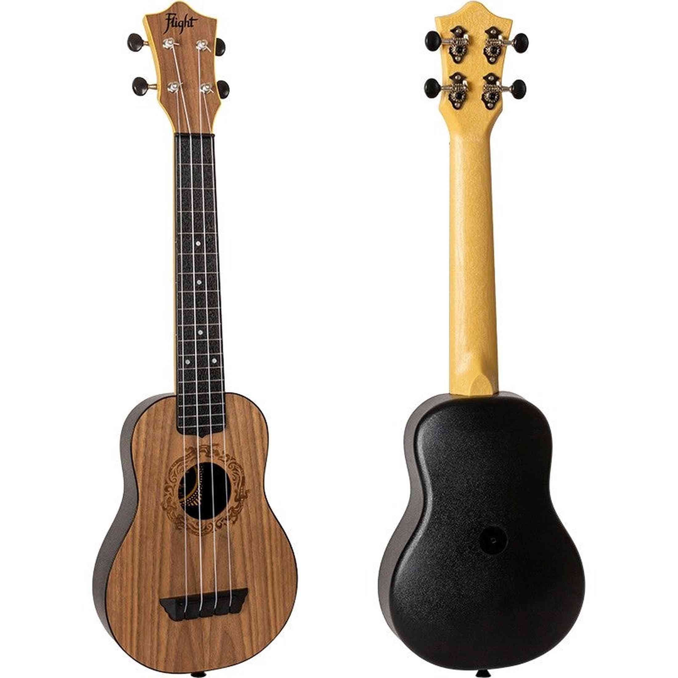 Flight TUSL-50 Soprano Longneck Ukulele Walnut met Walnut Top, ABS Body en Aquila Snaren