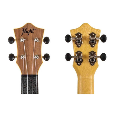Flight TUSL-50 Soprano Longneck Ukulele Walnut met Walnut Top, ABS Body en Aquila Snaren