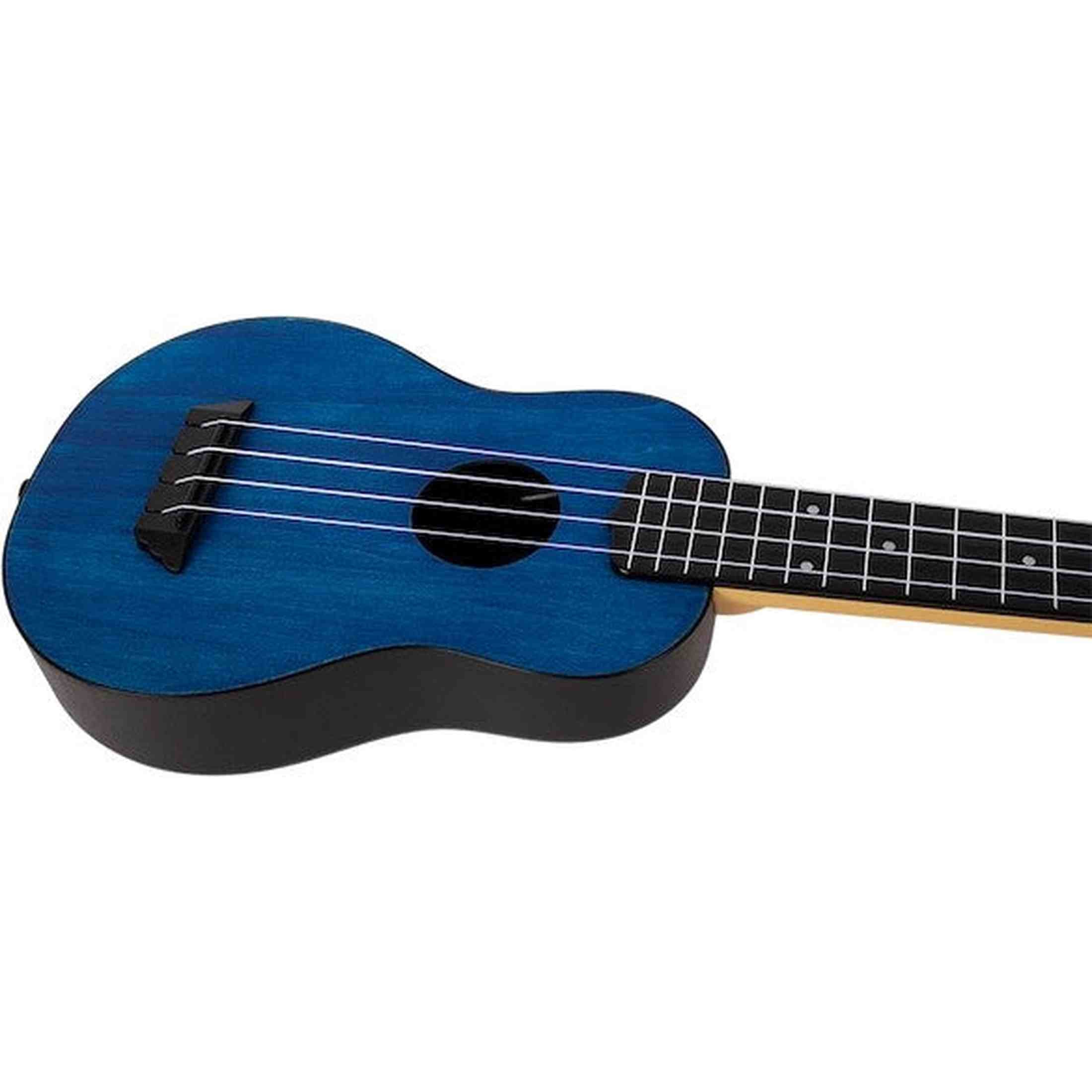 Flight TUSL-35 DB Soprano Longneck Ukulele Donkerblauw met Linden Top, ABS Body en Aquila Snaren