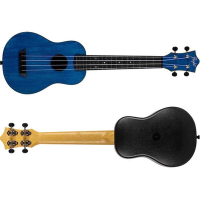 Flight TUSL-35 DB Soprano Longneck Ukulele Donkerblauw met Linden Top, ABS Body en Aquila Snaren