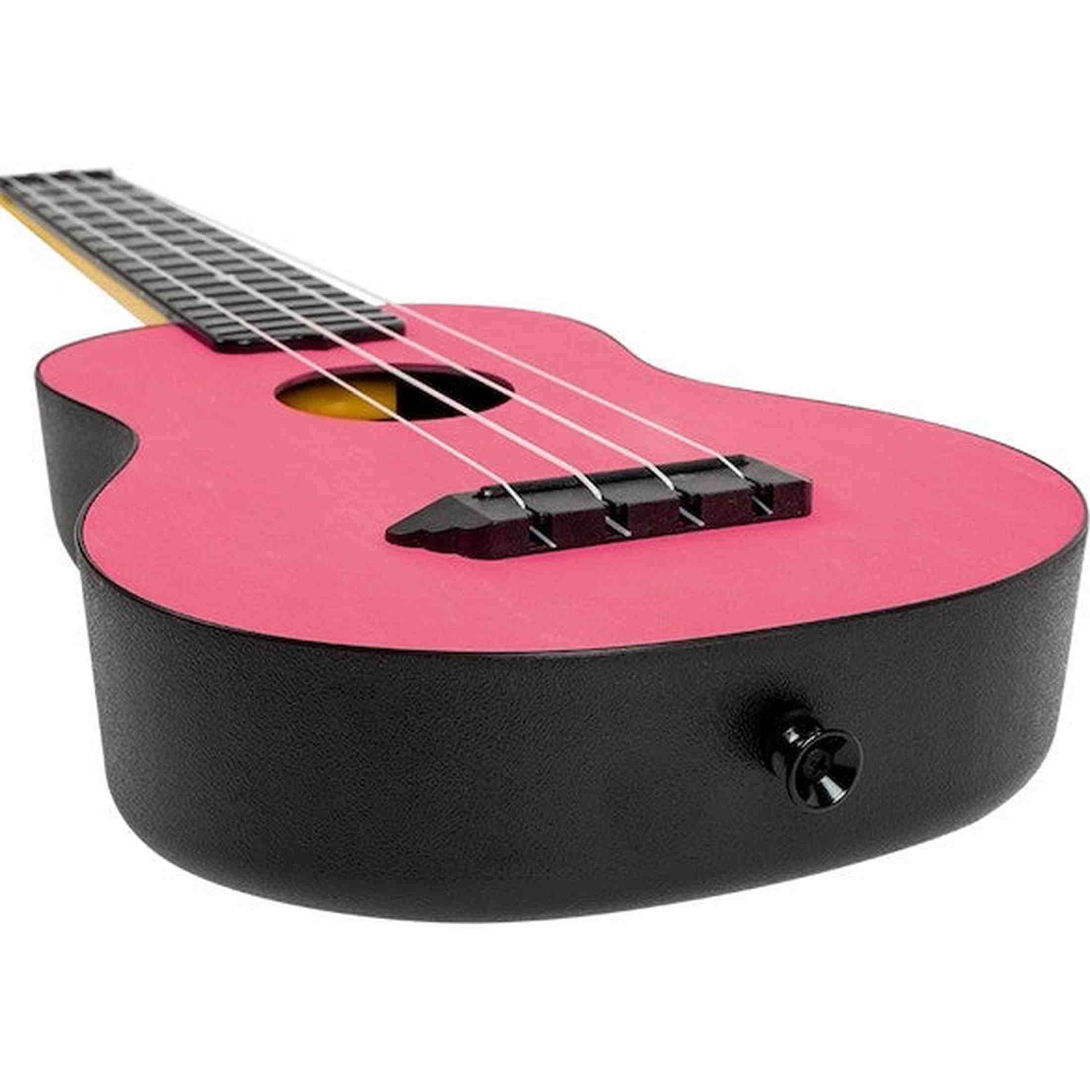 Flight TUS-35 PK Soprano Ukulele Roze met Linden Top, ABS Body en Aquila Snaren