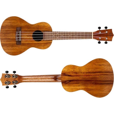Flight NUC200 Concert Ukulele met Gelamineerd Teak Body, 38 mm Topkam en Gigbag