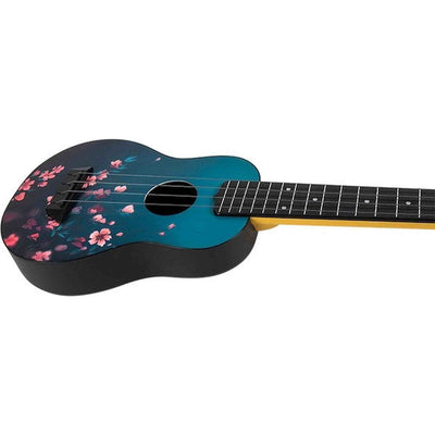 Flight TUSL-32 SAKURA Soprano Longneck Ukulele met Linden Top, ABS Body, Aquila Sugar Snaren en Gigbag