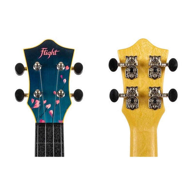 Flight TUSL-32 SAKURA Soprano Longneck Ukulele met Linden Top, ABS Body, Aquila Sugar Snaren en Gigbag