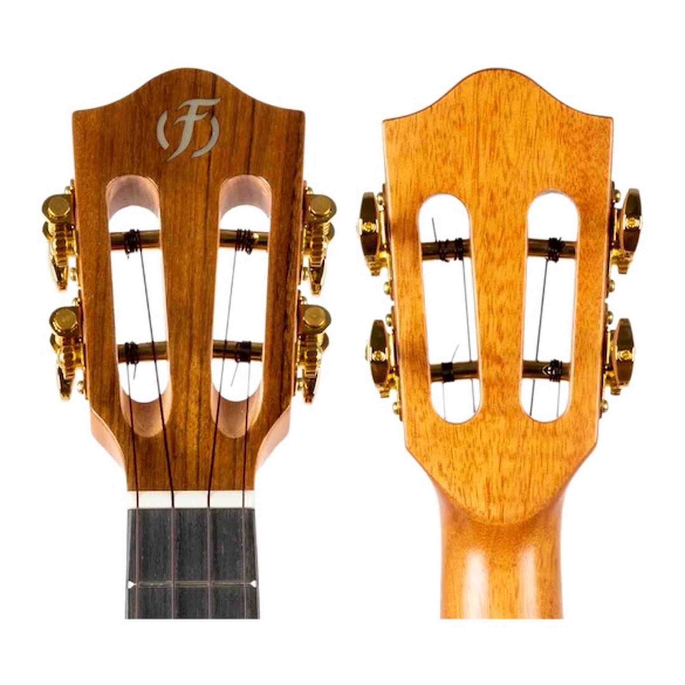 Flight Sophia CE Soundwave Elektrisch-Akoestische Concert Ukulele met Solid Spruce Top, Walnut Body en Soundwave Effects Systeem