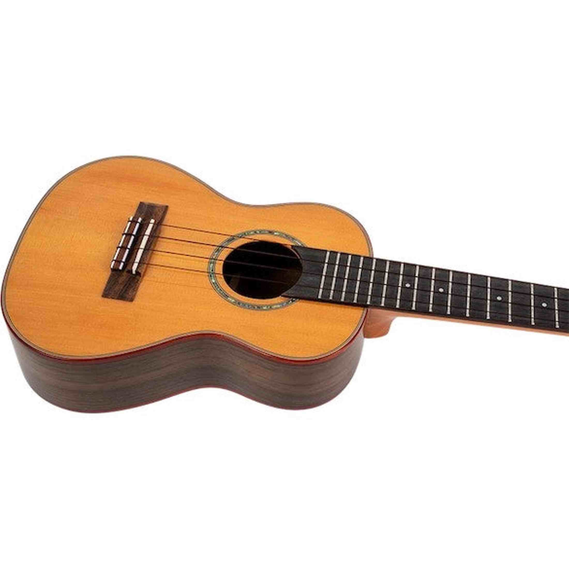 Flight Diana CE Soundwave Elektrisch-Akoestische Concert Ukulele met Solid Cedar Top, Walnut Body en Soundwave Effects Systeem