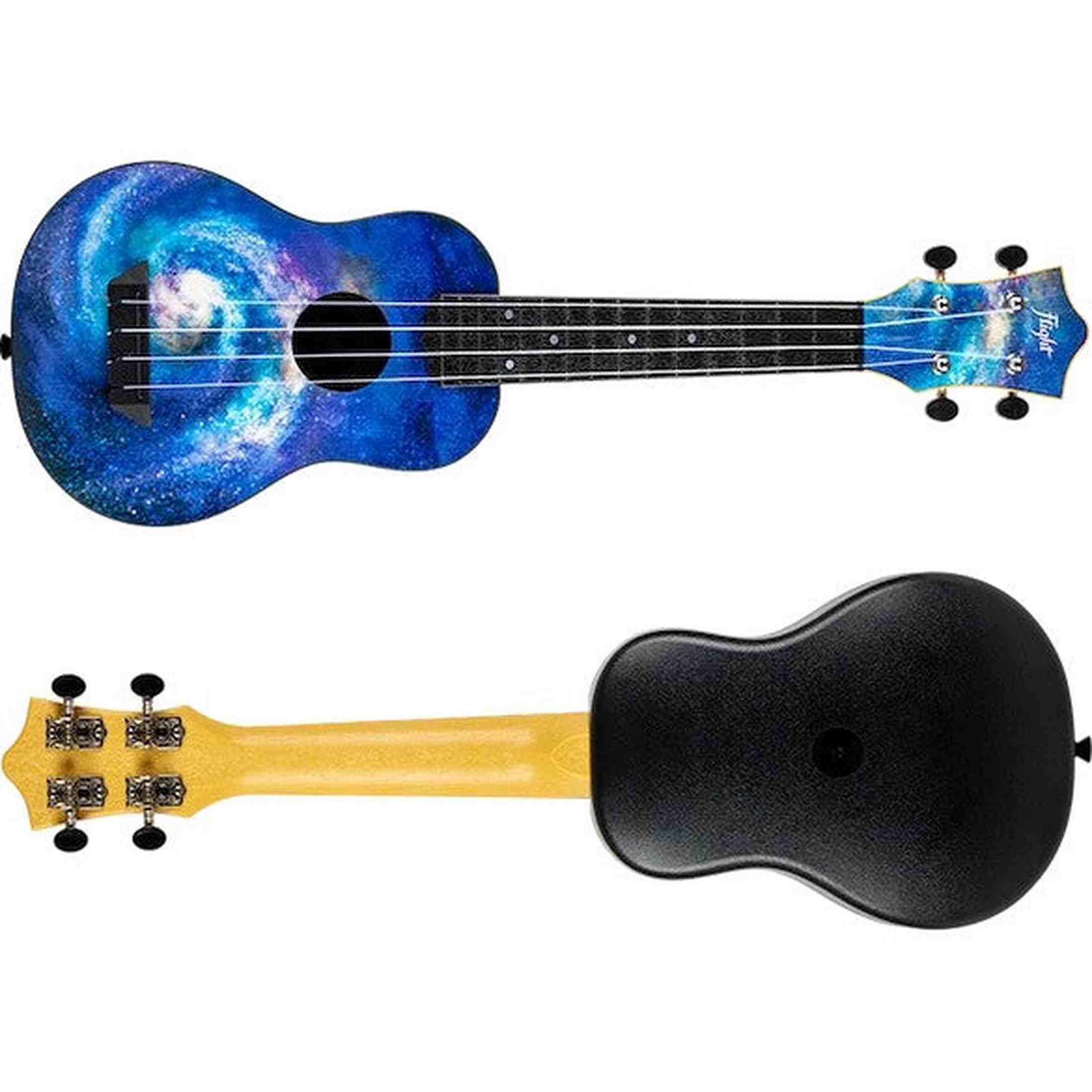 Flight TUS-40 SPACE Soprano Ukulele met Linden Top, ABS Body en Aquila Snaren
