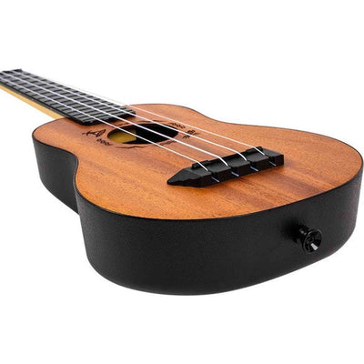 Flight TUS-53 MAH Soprano Ukulele Mahogany met Gelamineerde Mahonie Top, ABS Body en Aquila Super Nylgut Snaren