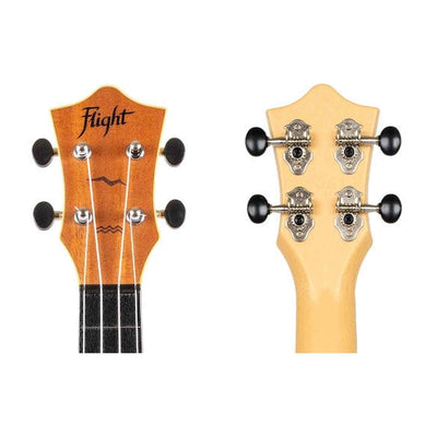 Flight TUS-53 MAH Soprano Ukulele Mahogany met Gelamineerde Mahonie Top, ABS Body en Aquila Super Nylgut Snaren