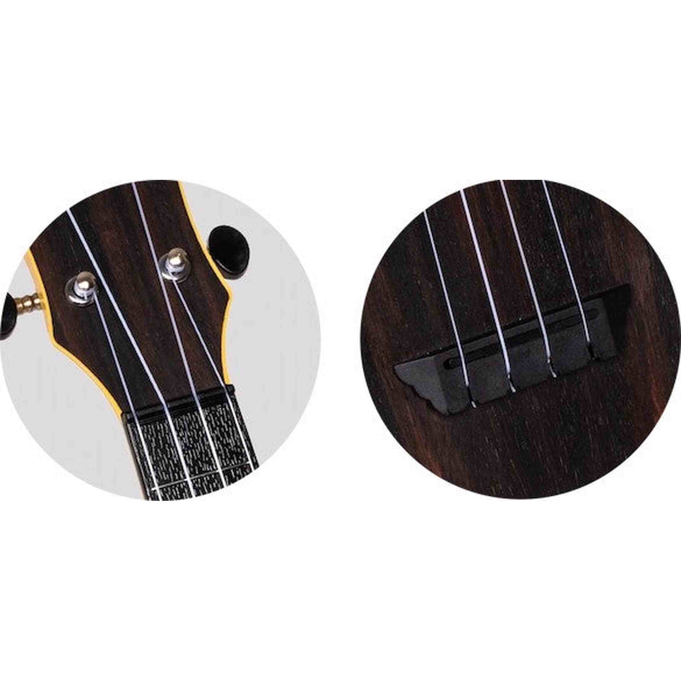 Flight TUS-55 AMARA Soprano Ukulele met Gelamineerde Amara Top, ABS Body en Aquila Super Nylgut Snaren