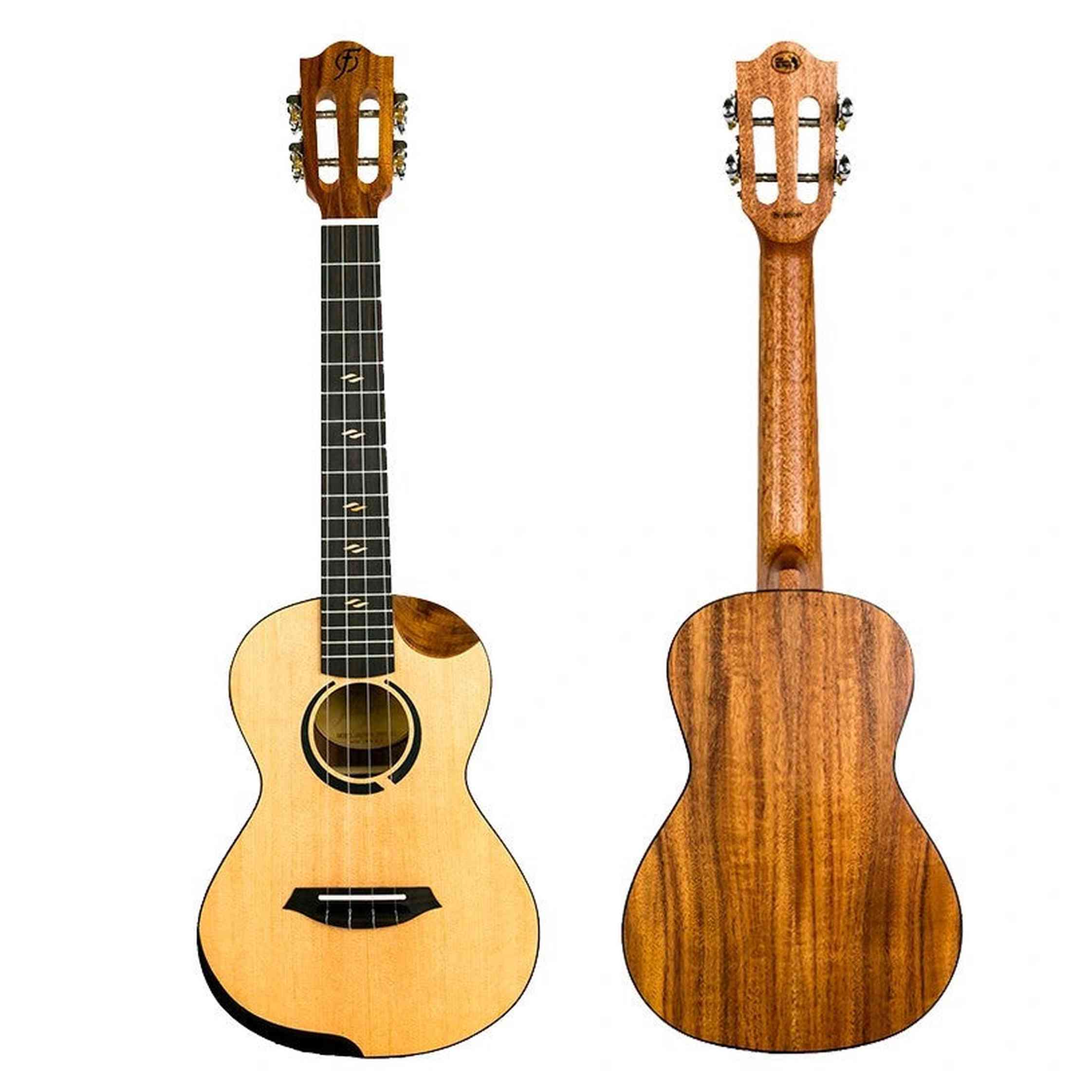 Flight Victoria Concert EQ-A Ukulele met Solid Sitka Spruce Top, Acacia Body, Cutaway en Pickup