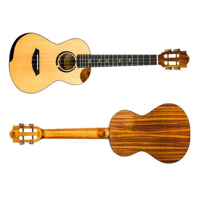 Flight Victoria Concert EQ-A Ukulele met Solid Sitka Spruce Top, Acacia Body, Cutaway en Pickup