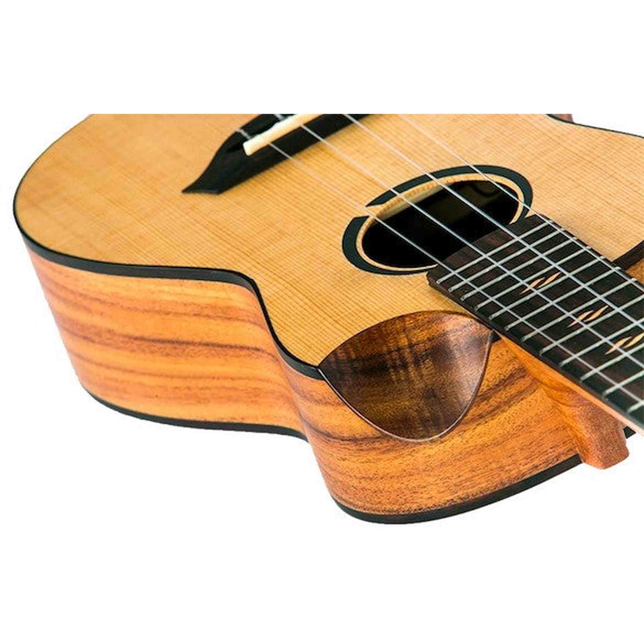 Flight Victoria Concert EQ-A Ukulele met Solid Sitka Spruce Top, Acacia Body, Cutaway en Pickup