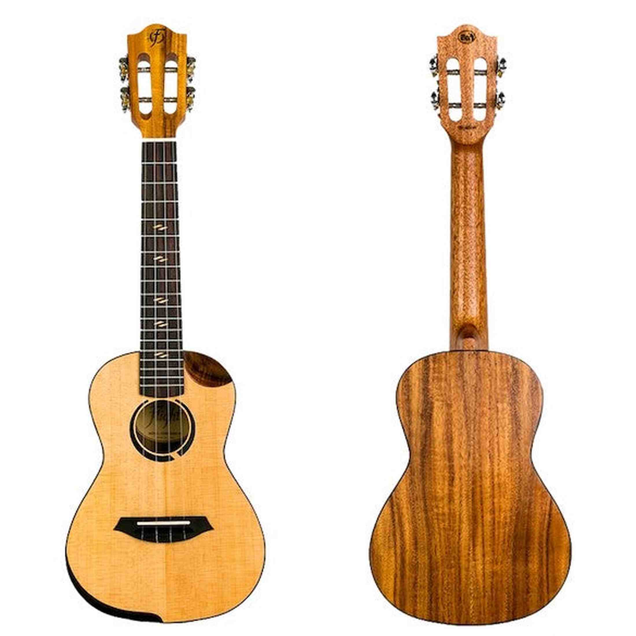 Flight Victoria Tenor EQ-A Ukulele met Solid Sitka Spruce Top, Acacia Body, Cutaway en Pickup