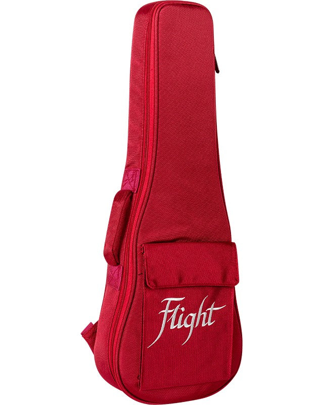 Flight DXBS Deluxe Soprano Ukulele Gigbag 15mm Padded Wine Red met Accessoirevak