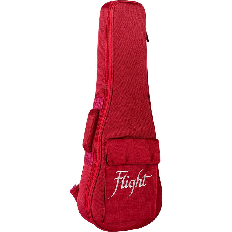 Flight DXBT Deluxe Tenor Ukulele Gigbag 15mm Padded Wine Red met Accessoirevak