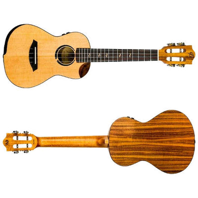 Flight Victoria Concert Soundwave Ukulele met Solid Sitka Spruce Top, Acacia Body en Soundwave Pickup Systeem