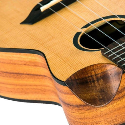Flight Victoria Concert Soundwave Ukulele met Solid Sitka Spruce Top, Acacia Body en Soundwave Pickup Systeem