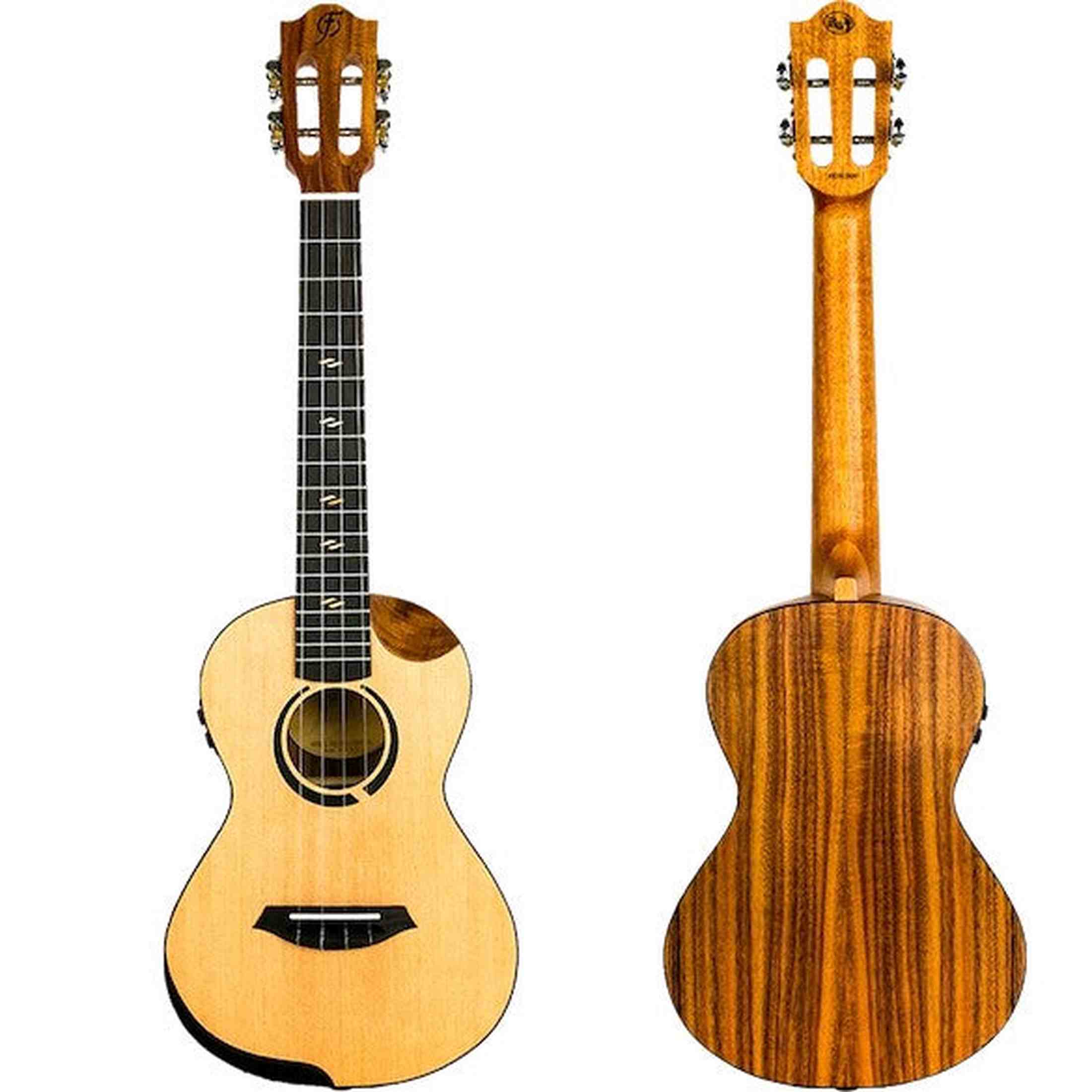Flight Victoria Tenor Soundwave Ukulele met Solid Sitka Spruce Top, Acacia Body en Soundwave Pickup Systeem
