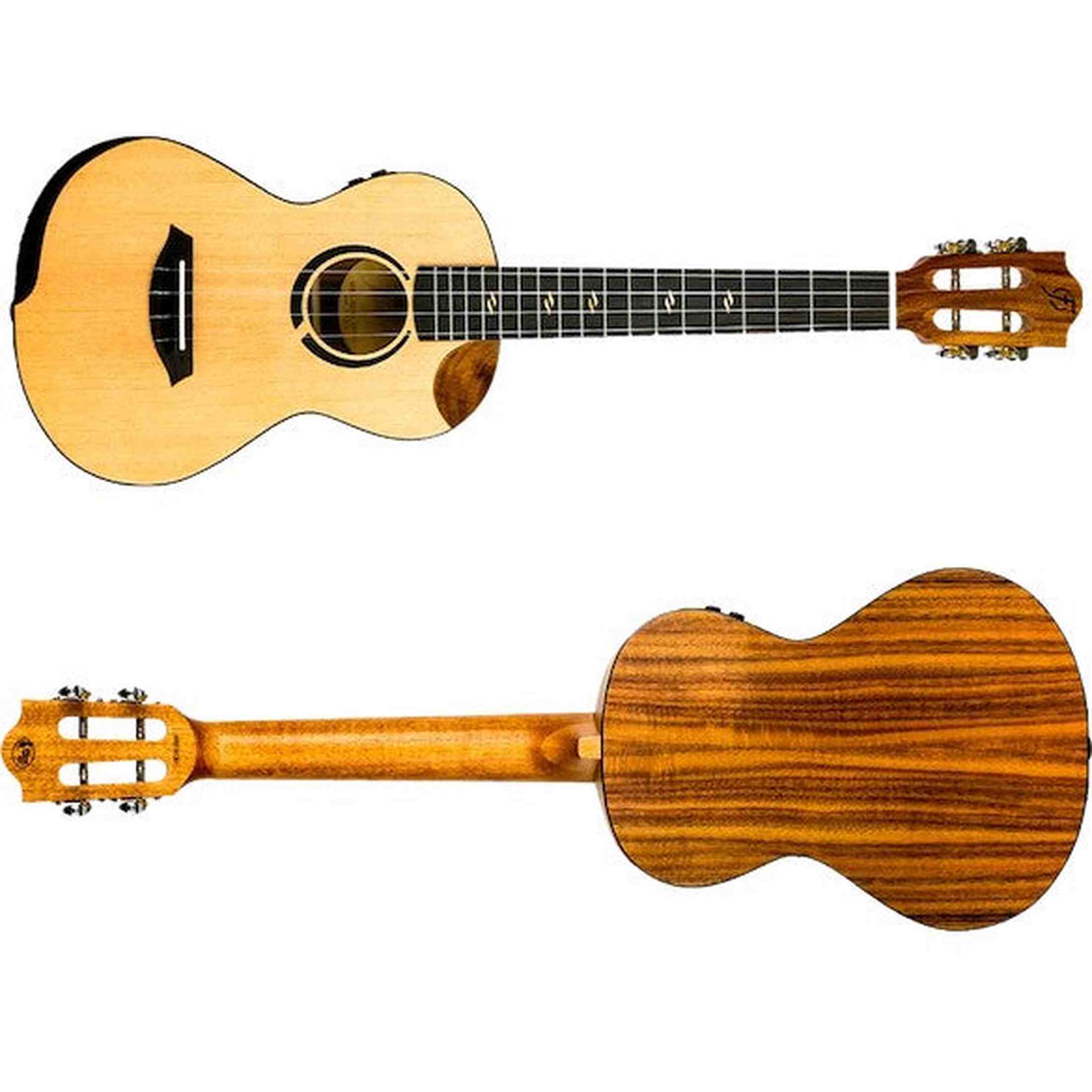 Flight Victoria Tenor Soundwave Ukulele met Solid Sitka Spruce Top, Acacia Body en Soundwave Pickup Systeem