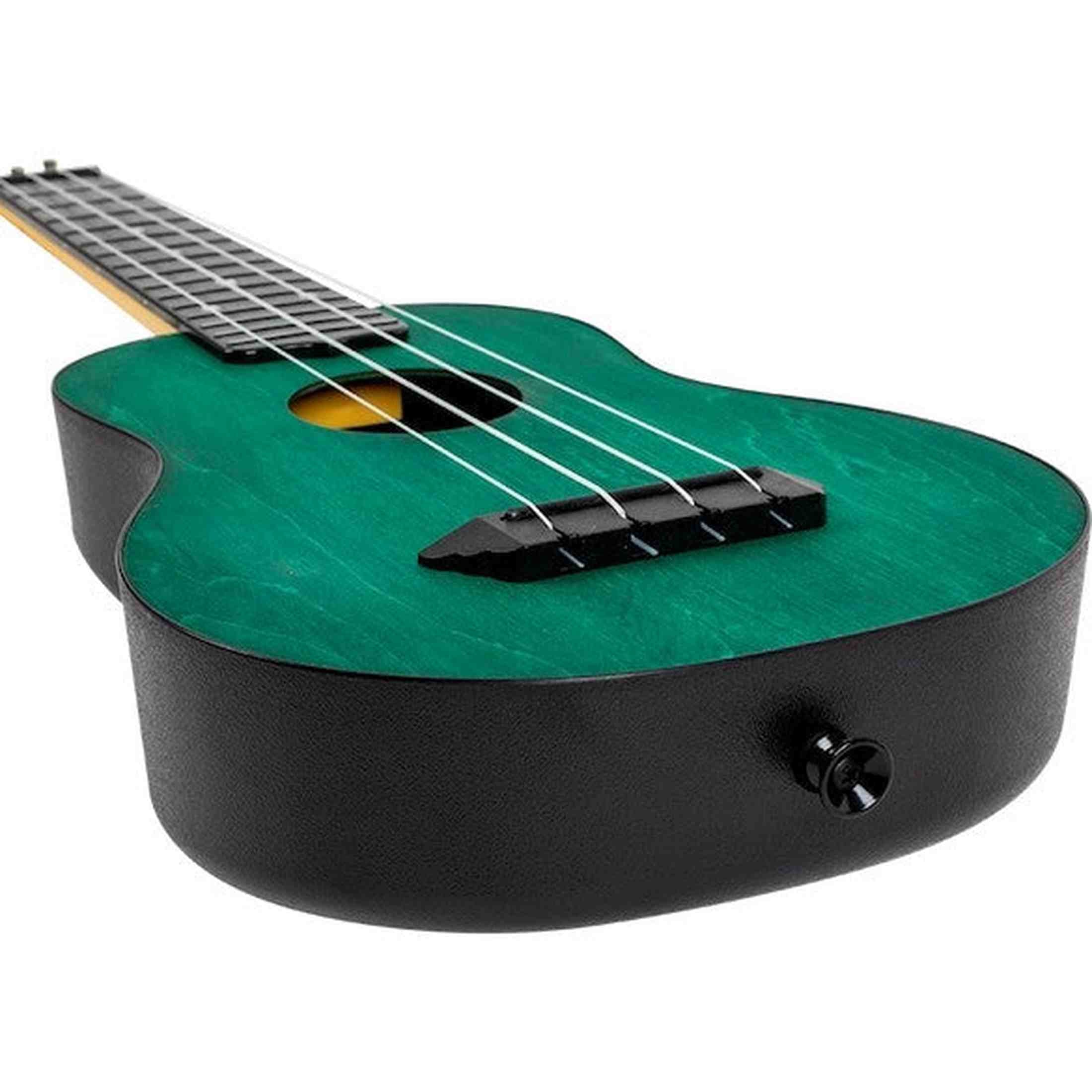 Flight TUS-35 GR Sopraan Ukulele Groen met Linden Top, ABS Body en Aquila Snaren