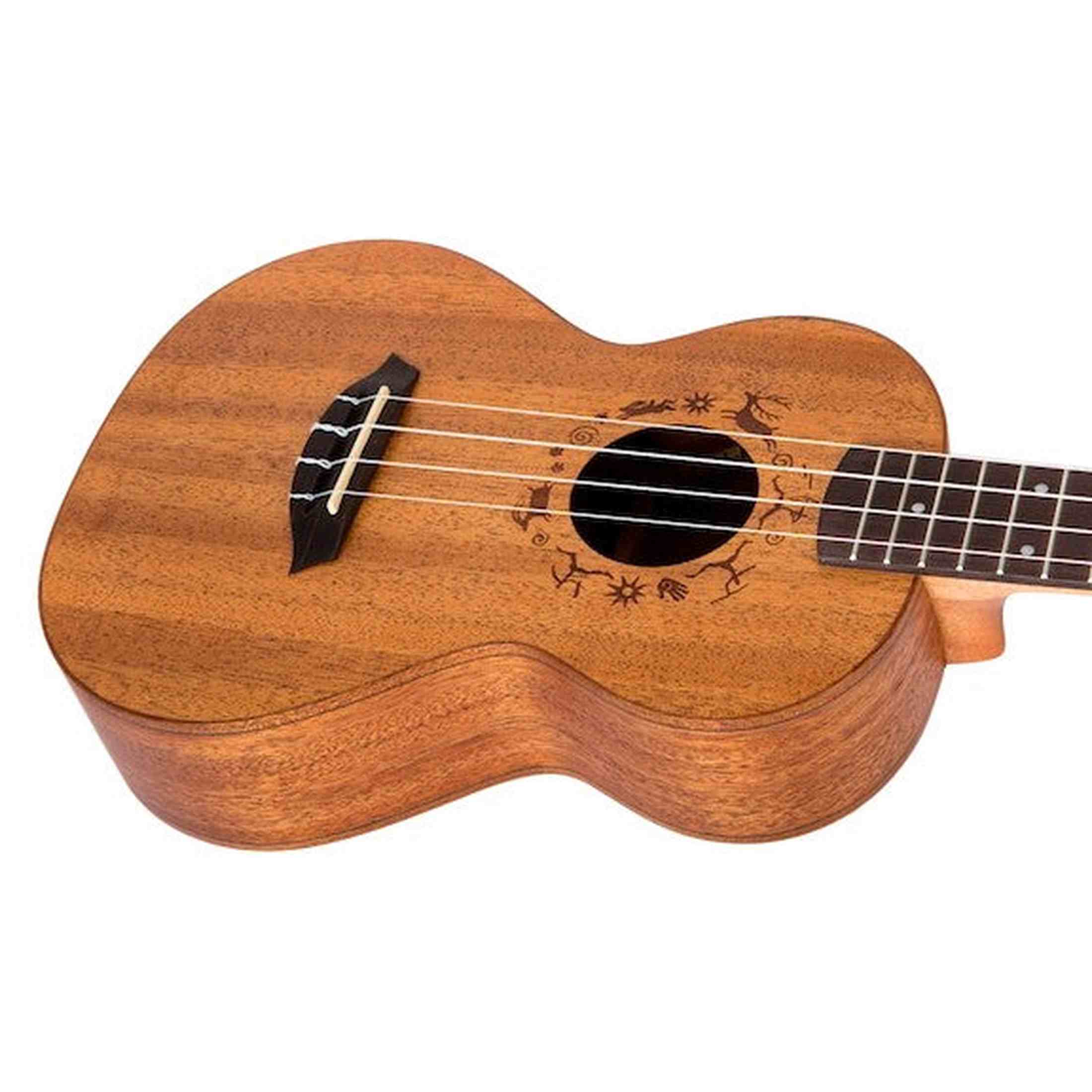 Flight DUT34 EQ MAH-A Elektrisch-Akoestische Tenor Ukulele met Mahogany Body, Pickup en Aquila Super Nylgut Snaren