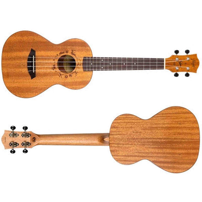 Flight DUT34 EQ MAH-A Elektrisch-Akoestische Tenor Ukulele met Mahogany Body, Pickup en Aquila Super Nylgut Snaren