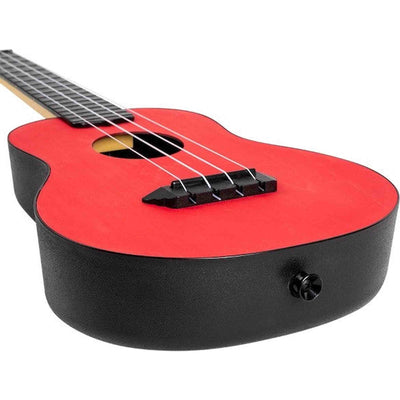 Flight TUC-35 RD Concert Ukulele Rood met Linden Top, ABS Body en Aquila Nylgut Snaren