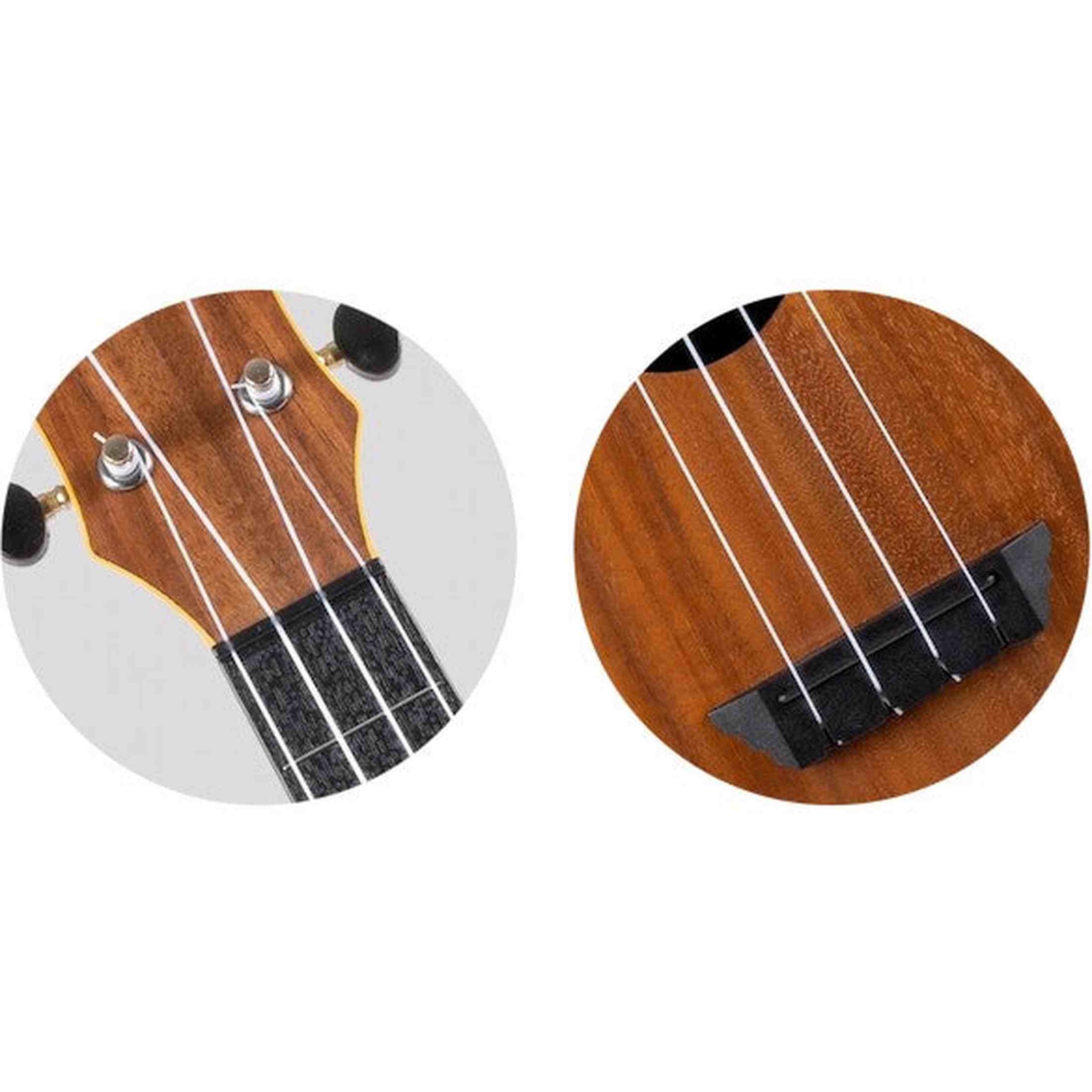 Flight TUC-55 ACACIA Concert Ukulele met Gelamineerde Acacia Top, ABS Body en Aquila Nylgut Snaren