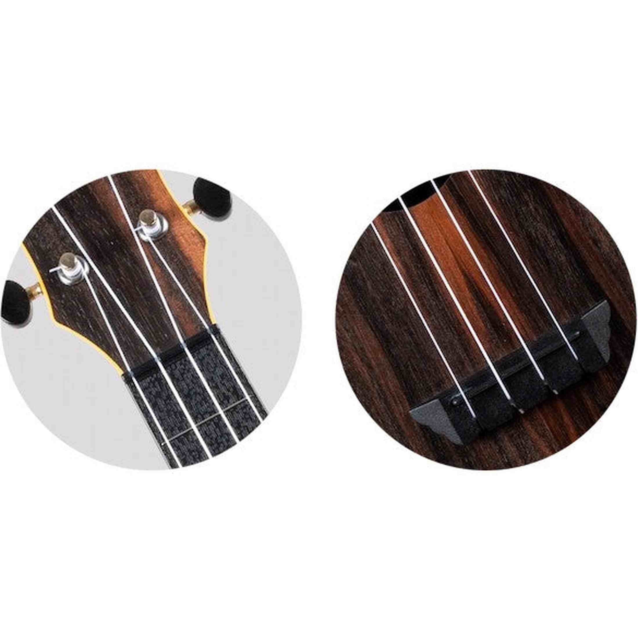 Flight TUC-55 AMARA Concert Ukulele met Gelamineerde Amara Top, ABS Body en Aquila Nylgut Snaren