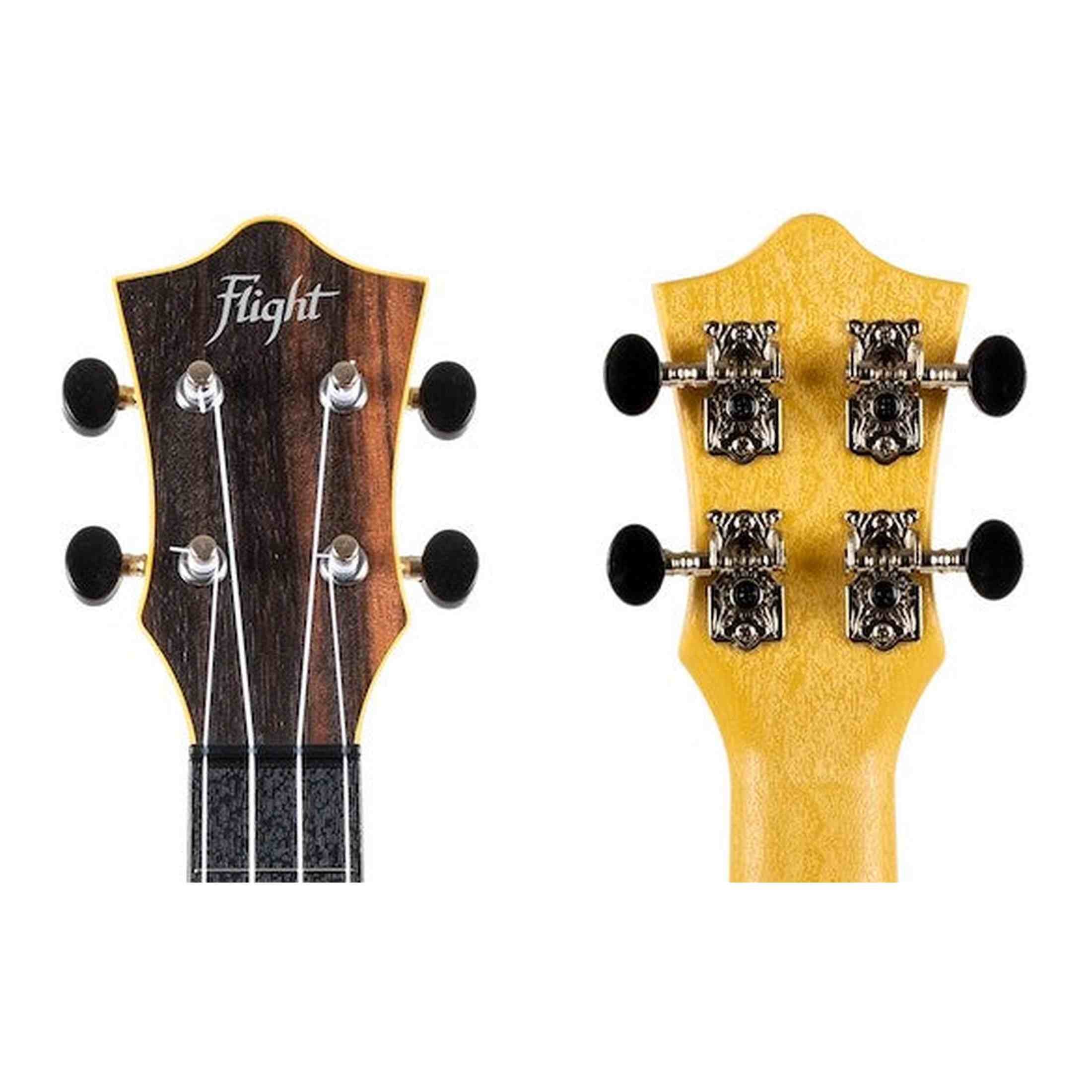 Flight TUC-55 AMARA Concert Ukulele met Gelamineerde Amara Top, ABS Body en Aquila Nylgut Snaren