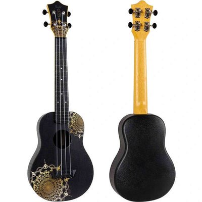 Flight TUC-40 GD Mandala Concert Ukulele met Linden Top, ABS Body en Gold Mandala Print
