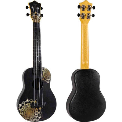 Flight TUC-40 GD Mandala Concert Ukulele met Linden Top, ABS Body en Gold Mandala Print