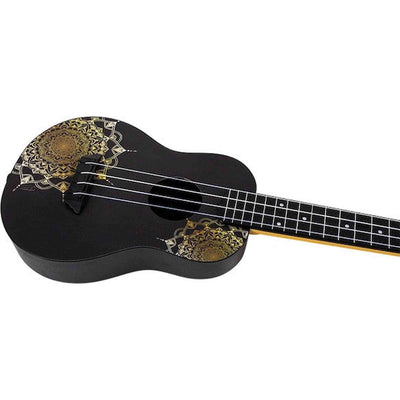 Flight TUC-40 GD Mandala Concert Ukulele met Linden Top, ABS Body en Gold Mandala Print