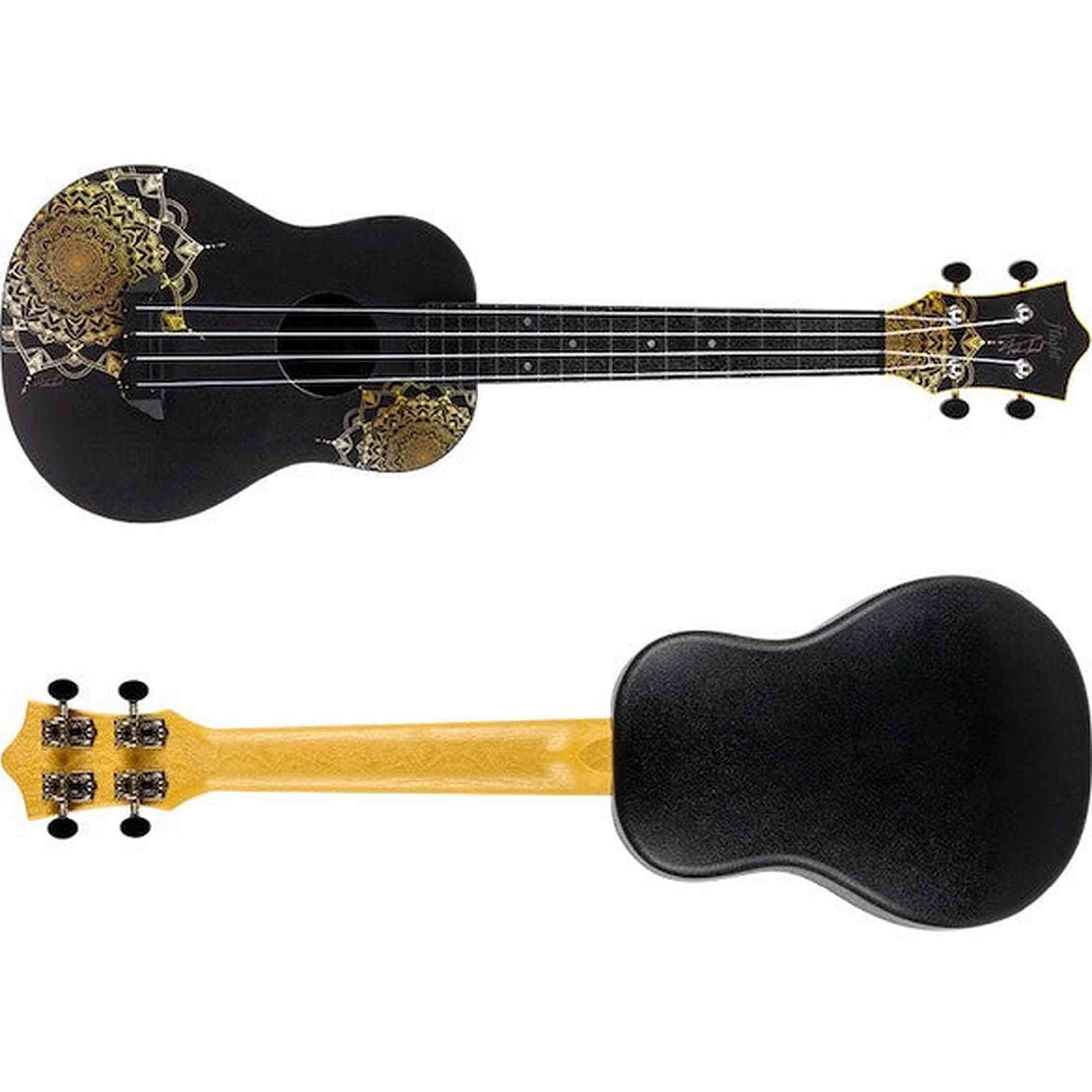 Flight TUC-40 GD Mandala Concert Ukulele met Linden Top, ABS Body en Gold Mandala Print